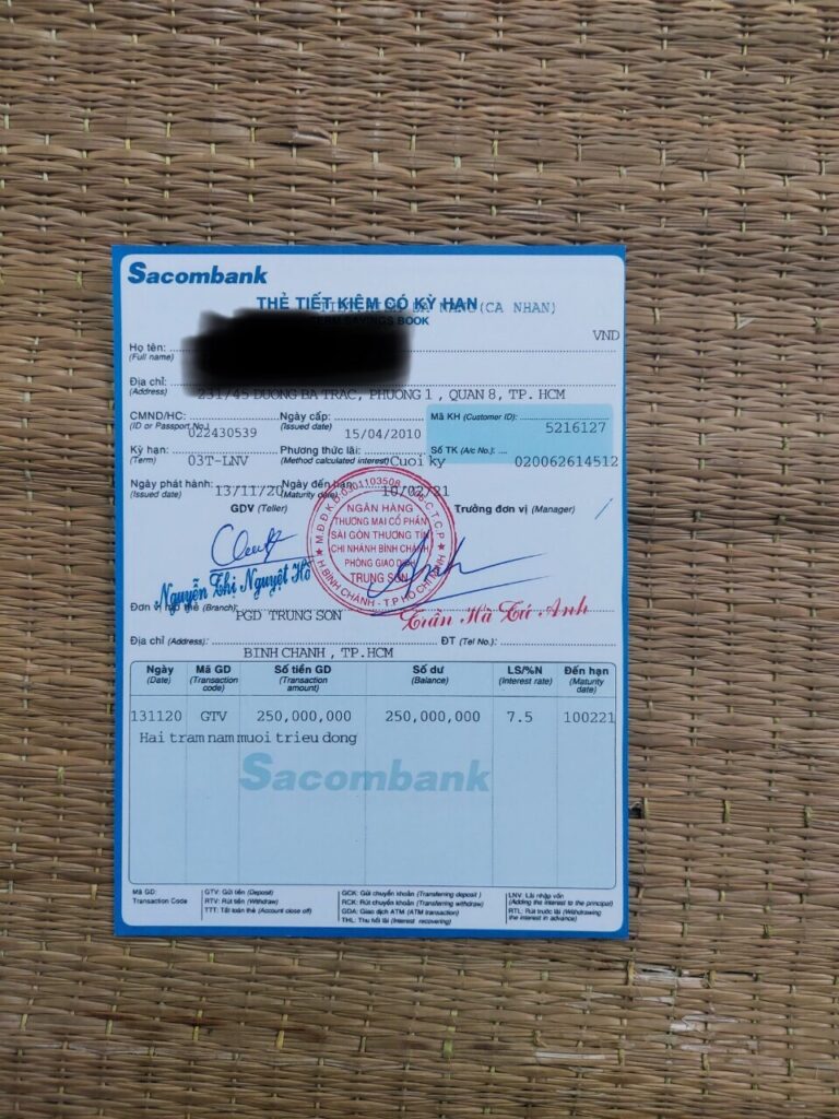 dịch vụ làm sổ tiết kiệm giả uy tín.